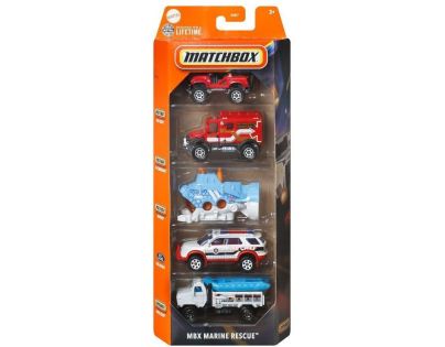 Mattel Matchbox Angličák 5 ks MBX Marine Rescue