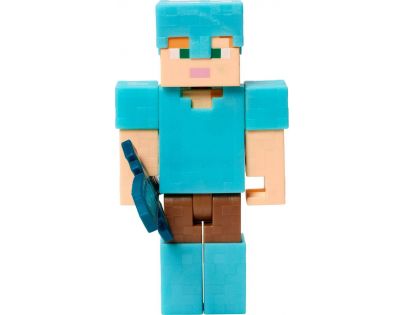 Mattel Minecraft 8 cm figurka Alex Diamond Armor s mečem