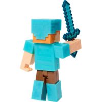 Mattel Minecraft 8 cm figurka Alex Diamond Armor s mečem 3