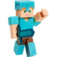 Mattel Minecraft 8 cm figurka Alex Diamond Armor s mečem 4