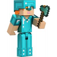 Mattel Minecraft 8 cm figurka Alex Diamond Armor 2