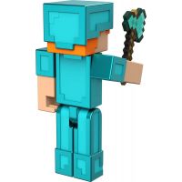 Mattel Minecraft 8 cm figurka Alex Diamond Armor 4