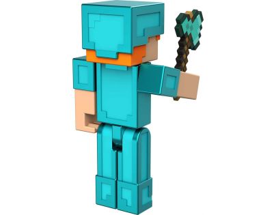 Mattel Minecraft 8 cm figurka Alex Diamond Armor