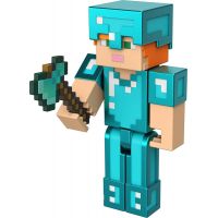 Mattel Minecraft 8 cm figurka Alex Diamond Armor 3