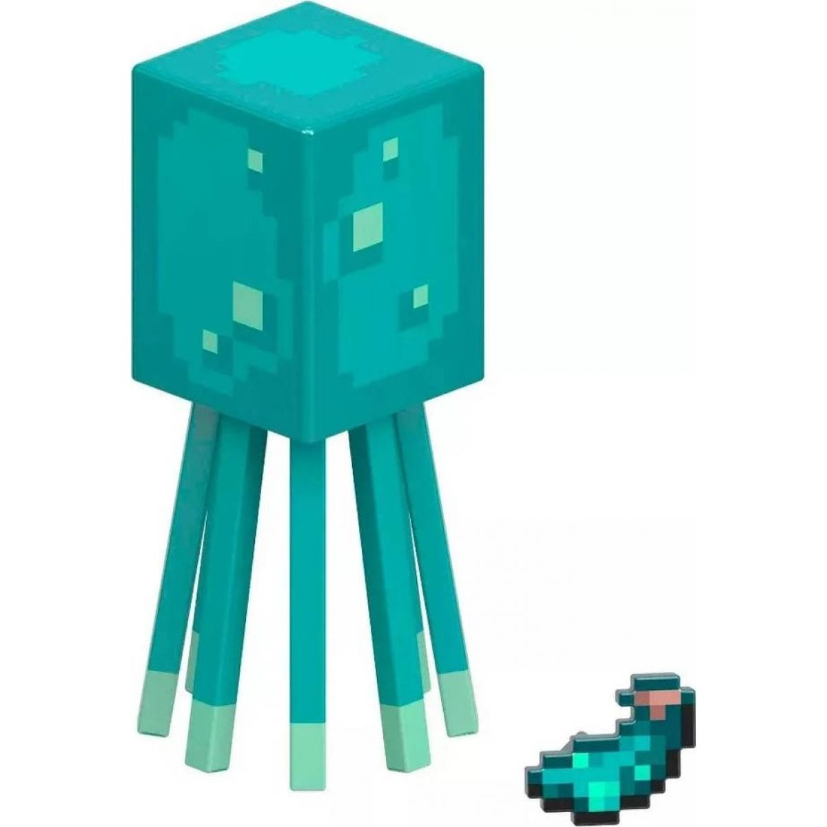 Mattel Minecraft 8 cm figurka Build a Porta Glow Squid