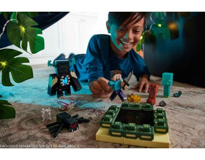 Mattel Minecraft 8 cm figurka Build a Portal Stronghold Steve