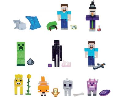 Mattel Minecraft 8 cm figurka Creeper green