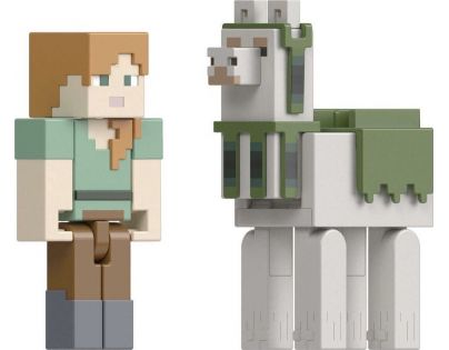 Mattel Minecraft 8 cm figurka dvojbalení Alex and Llama