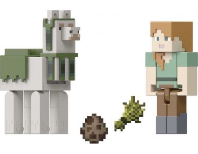 Mattel Minecraft 8 cm figurka dvojbalení Alex and Llama