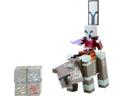 Mattel Minecraft 8 cm figurka dvojbalení Dungeons Ravager a Raid Captain