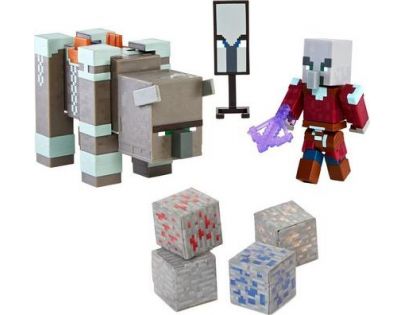 Mattel Minecraft 8 cm figurka dvojbalení Dungeons Ravager a Raid Captain
