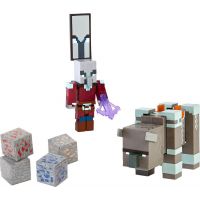 Mattel Minecraft 8 cm figurka dvojbalení Dungeons Ravager a Raid Captain 6