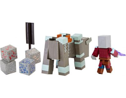 Mattel Minecraft 8 cm figurka dvojbalení Dungeons Ravager a Raid Captain