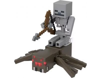 Mattel Minecraft 8 cm figurka dvojbalení Skeleton and Spider Jockey