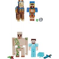 Mattel Minecraft 8 cm figurka dvojbalení Steve and Iron Golem - Poškozený obal 4