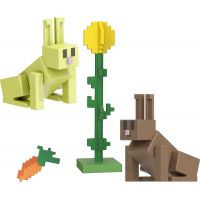 Mattel Minecraft 8 cm figurka Rabbits Carrot and Sunflower 3