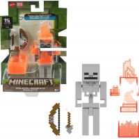 Mattel Minecraft 8 cm figurka Skeleton Flames and bow and arrow 2
