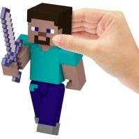 Mattel Minecraft 8 cm figurka Steve se zbraněmi 4