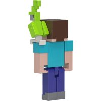 Mattel Minecraft 8 cm figurka Steve s papouškem 3