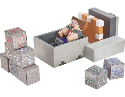 Mattel Minecraft 8 cm Minecart Mayhem