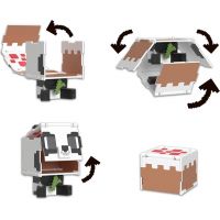 Mattel Minecraft Figurka 2 v 1 Panda & Cake 3