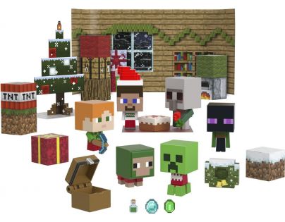 Mattel Minecraft Mini Mob head Adventní kalendář