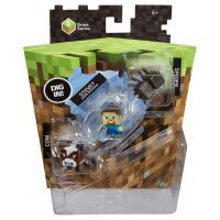 Mattel Minecraft minifigurka 3ks - Cow, Steve a Spider 3