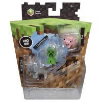 Mattel Minecraft minifigurka 3ks - Skeleton, Pig and Creeper 3
