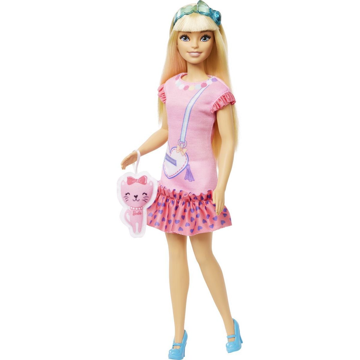 Mattel Moje první Barbie panenka blondýnka s kotětem HLL18