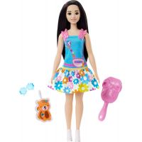 Mattel Moje první Barbie panenka Černovláska s liškou 34 cm 2