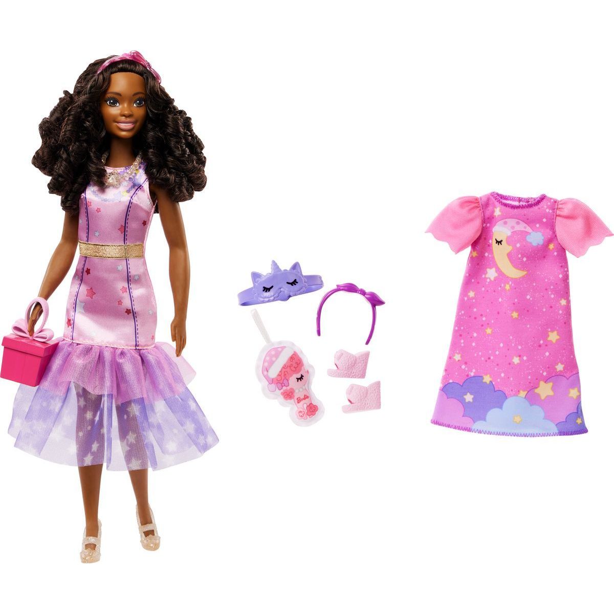 Mattel Moje první Barbie panenka den a noc - růžová HMM67