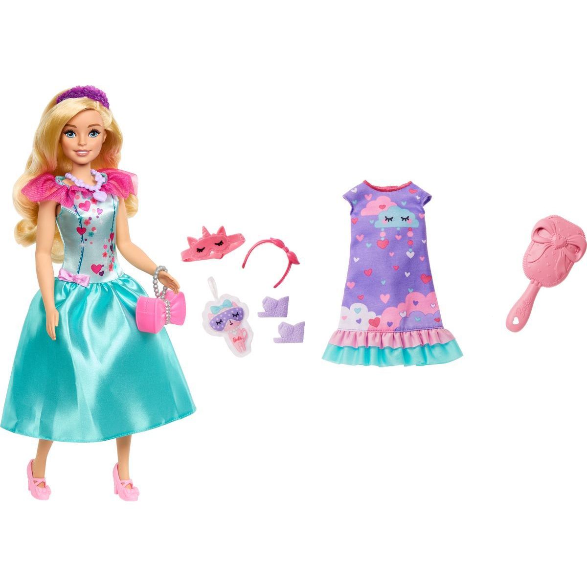 Mattel Moje první Barbie panenka den a noc fialová HMM66