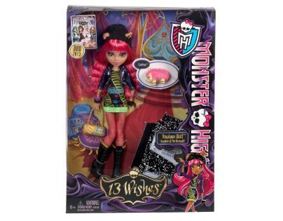 Monster High BBK06 Příšerka 13 přání - Howleen Wolf