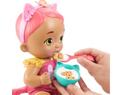 Mattel My Garden Baby koťátko se zvuky růžové 30 cm