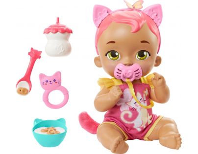 Mattel My Garden Baby koťátko se zvuky růžové 30 cm