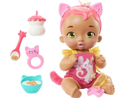 Mattel My Garden Baby koťátko se zvuky růžové 30 cm