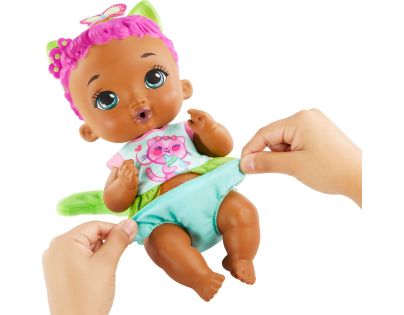 Mattel My Garden Baby Panenka růžovozelené koťátko 30 cm - Poškozený obal