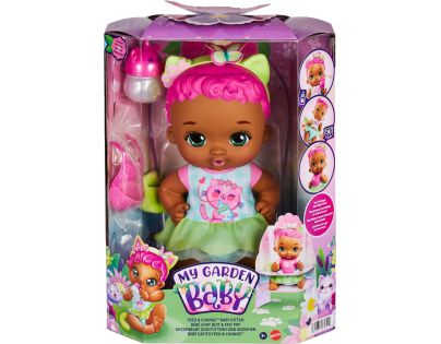 Mattel My Garden Baby Panenka růžovozelené koťátko 30 cm - Poškozený obal