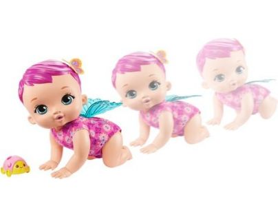 Mattel My Garden Baby™ lezoucí motýlek se zvuky růžový 30 cm