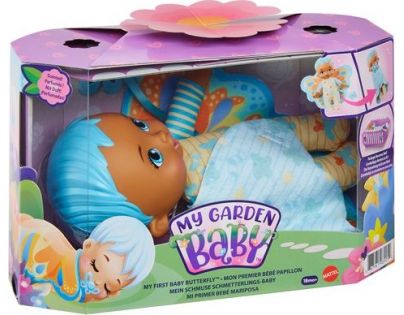 Mattel My Garden Baby™ moje první miminko modrý motýlek 23 cm