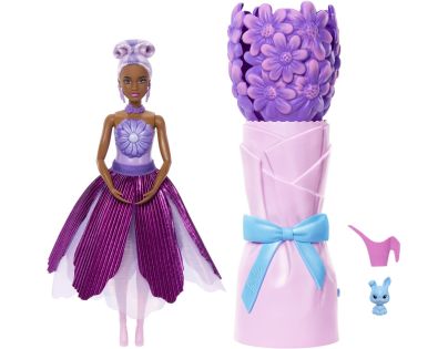 Mattel Panenka Barbie Petal Pop Květinové překvapení - fialová kopretina