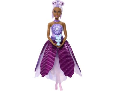 Mattel Panenka Barbie Petal Pop Květinové překvapení - fialová kopretina