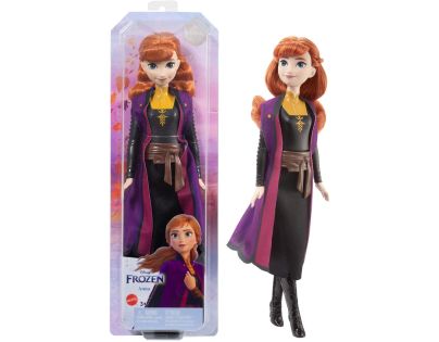 Mattel Panenka Frozen Anna v černo-oranžových šatech
