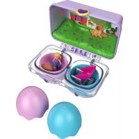 Mattel Polly Pocket malá jarní vajíčka světle fialová krabička 2