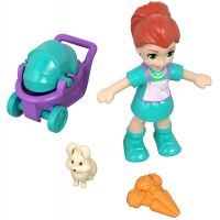 Mattel Polly Pocket panenka do kapsy Růžová kytička GCN08 3