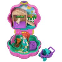 Mattel Polly Pocket panenka do kapsy Růžová kytička GCN08 4