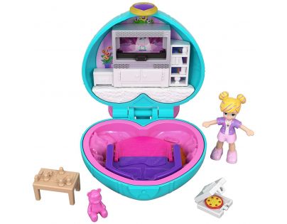 Mattel Polly Pocket panenka do kapsy Zelené srdce GCN07