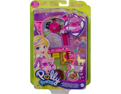 Mattel Polly Pocket pidi svět do kapsy Farma s prasátky