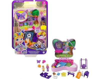 Mattel Polly Pocket svět do kapsy Backyard Butterfly Compact 21