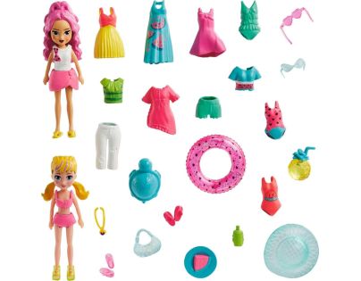 Mattel Polly Pocket velká sada oblečků a doplňků bazén